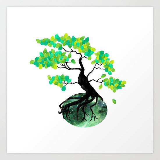 Organic Bonsai Art Print