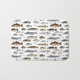 A Few Freshwater Fish Bath Mat