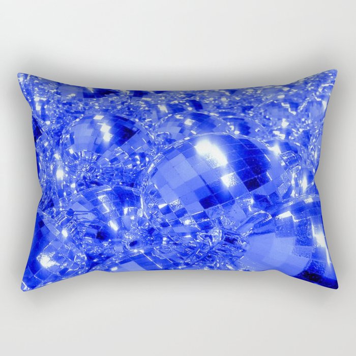 Blue Ornaments Rectangular Pillow
