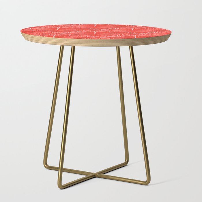 70’s Retro Palms Red Side Table