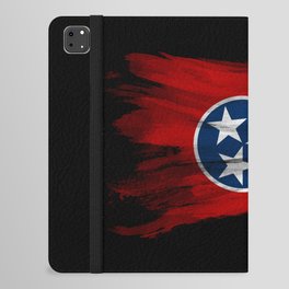 Tennessee state flag brush stroke, Tennessee flag background iPad Folio Case