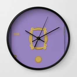 Purple Door - Friends Apartment Wall Clock
