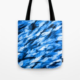 la configuration bleue Tote Bag