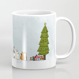 winter animals on the christmas tree Coffee Mug
