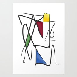Minimalist Modern Abstract Art No.3 Art Print