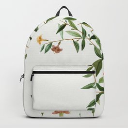 Sunflower petals on a table Backpack