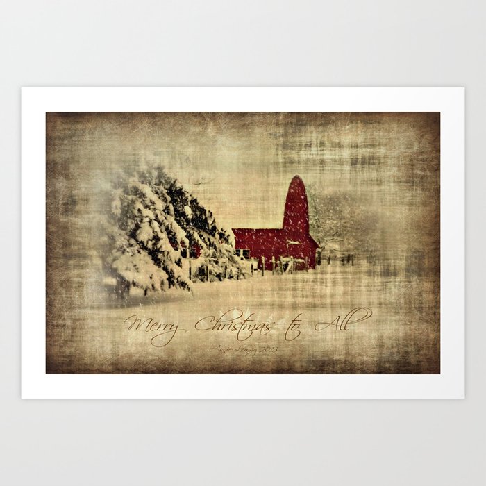 Merry Christmas and Happy Holidays to all! Art Print