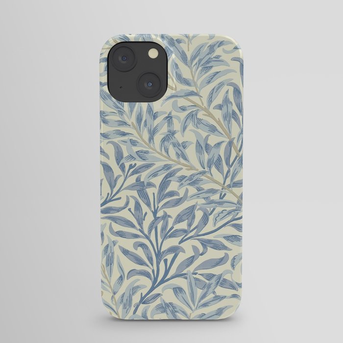 William Morris Vintage Willow Bough Blue Cream Pattern iPhone Case
