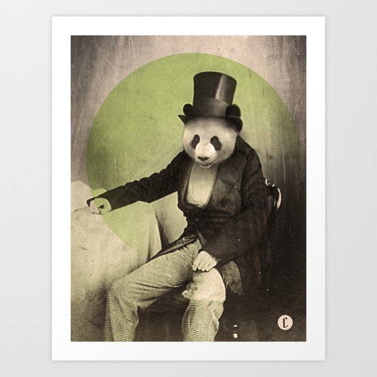Proper Panda Art Print