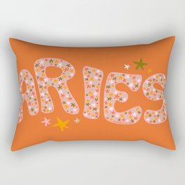 Starry Aries Rectangular Pillow