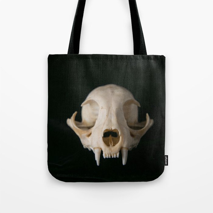 Cat Skull Tote Bag