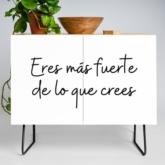 Eres Más Fuerte de lo Que Crees Credenza