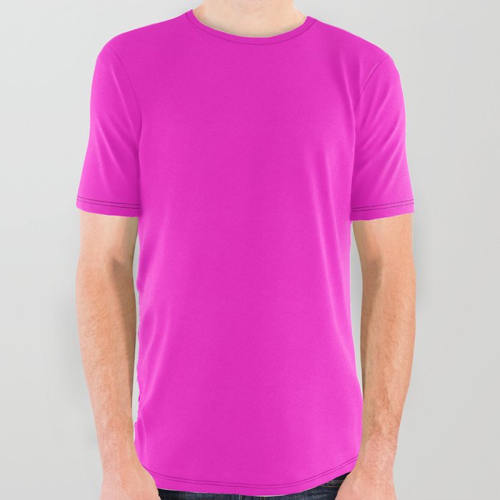 Neon pink graphic tee hot sale