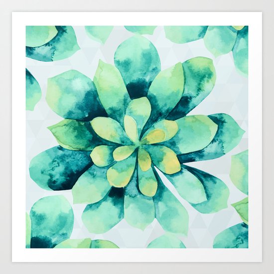 tropical flower Art Print