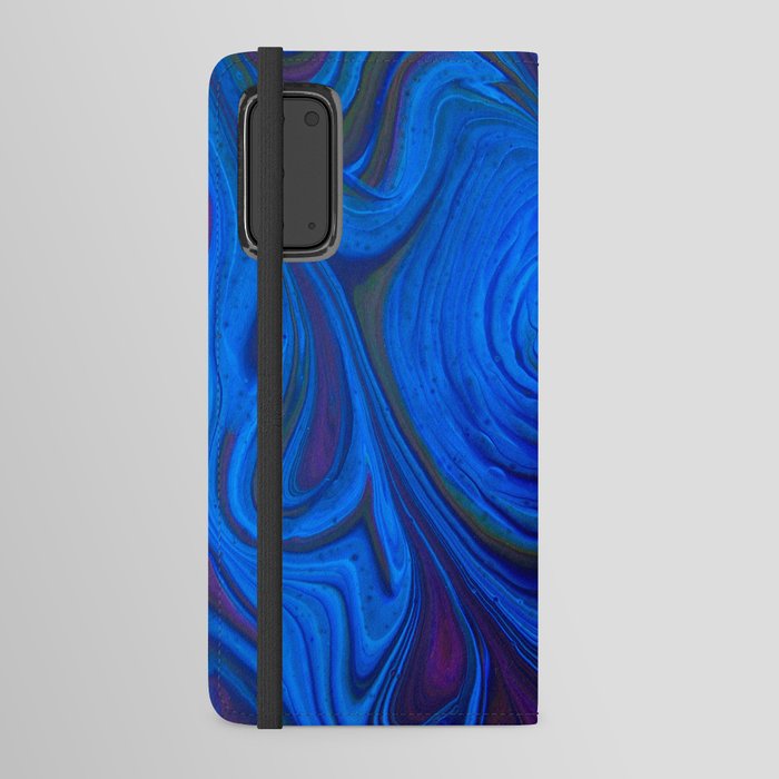 Blue Swirl  Android Wallet Case