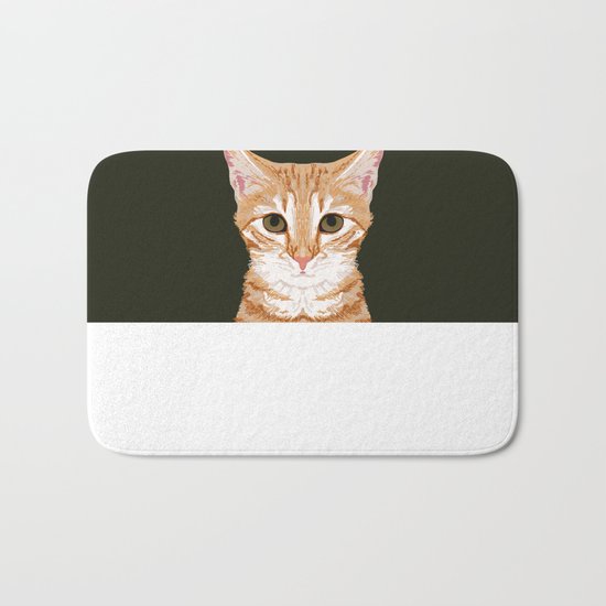 Chase - Cute Cat gifts for pet lovers cat lady gifts and perfect gifts for cat person and cute tabby Bath Mat