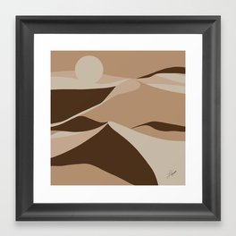 Abstract Sand Dunes Framed Art Print