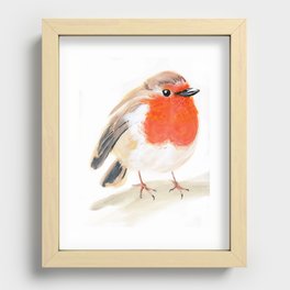 Little RED Robin Recessed Framed Print