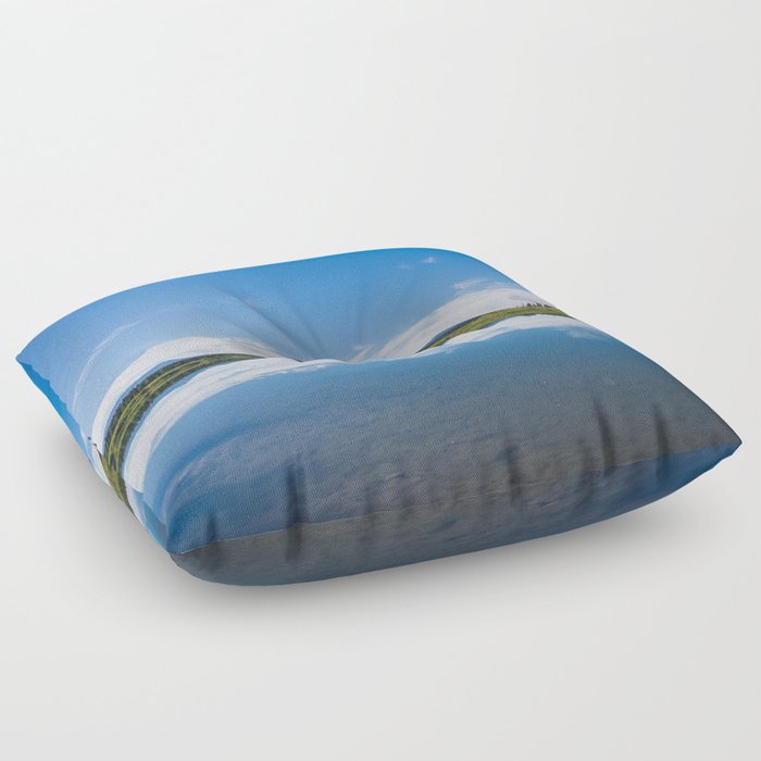 Wyoming Blues - Nature Landscape Photography Floor Pillow