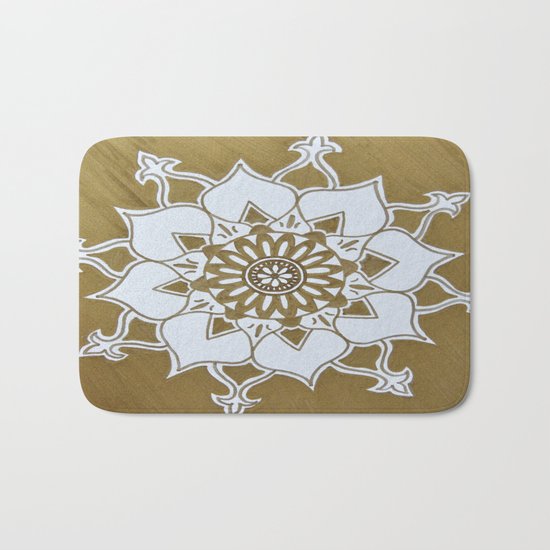 Golden Bath Mat