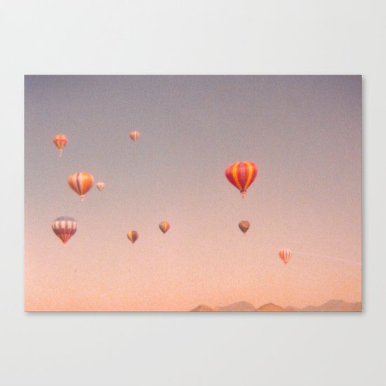 vintage hot air balloons in rio Canvas Print