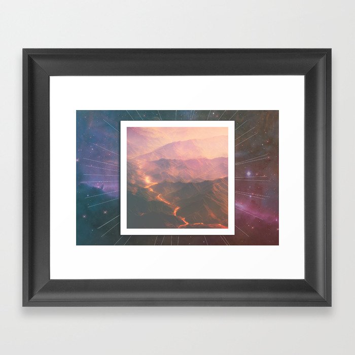 Volcanoes  Framed Art Print