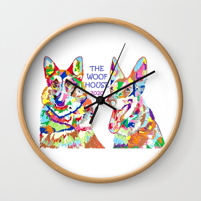 The Woof House 2020 Wall Clock