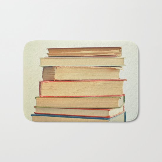 Stack of Books Bath Mat