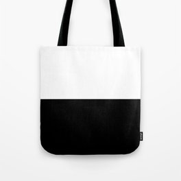 Abstract Black and White Horizon Color Block Tote Bag | Abstract, Vector, Minimalist, White, Color, Black, Painting, Black And White, Graphicdesign, Drawing 