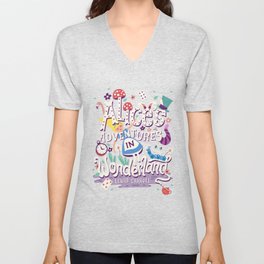 Alice's Adventures in Wonderland - Lewis Carroll V Neck T Shirt