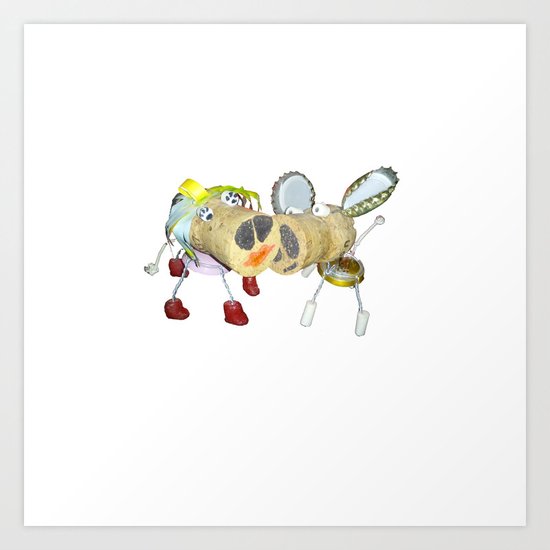 Tipsy Couple Art Print