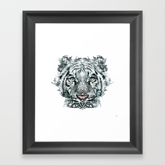 The White Tiger (Classic Version) Framed Art Print