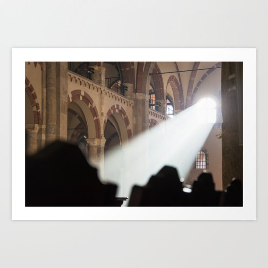 Basilique Saint Ambroise Milan Art Print