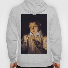El Greco (Domenikos Theotokopoulos) "A Boy Blowing on an Ember to Light a Candle" Hoody