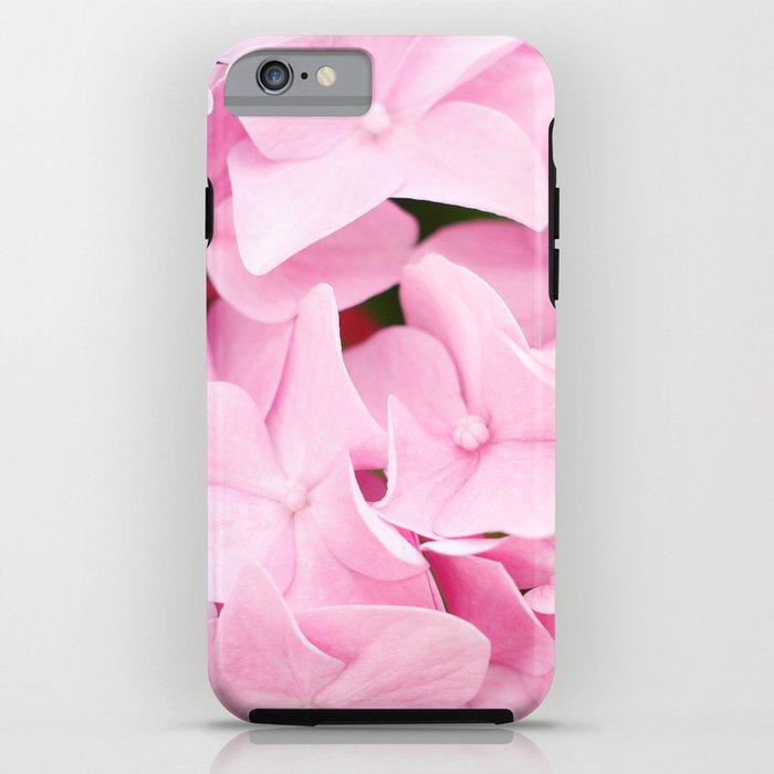Pink Hydrangea Flowers iPhone Case