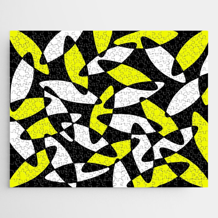 Abstract pattern - yellow. Jigsaw Puzzle