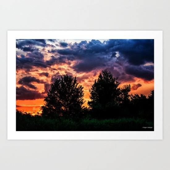 Dry Day Sunset Art Print