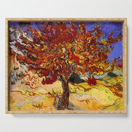 Vincent Van Gogh Mulberry Tree Serving Tray