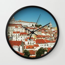 Lisbon view, Portugal Analog 6x6 Kodal Ektar 100 (RR 166) Wall Clock