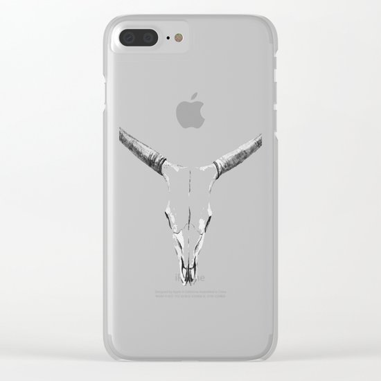 Animal Skull 06 Clear iPhone Case