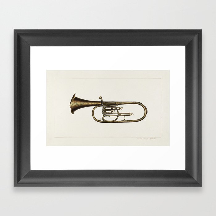 Baritone Horn Framed Art Print