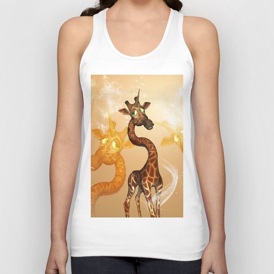 The unicorn Giraffe Unisex Tank Top