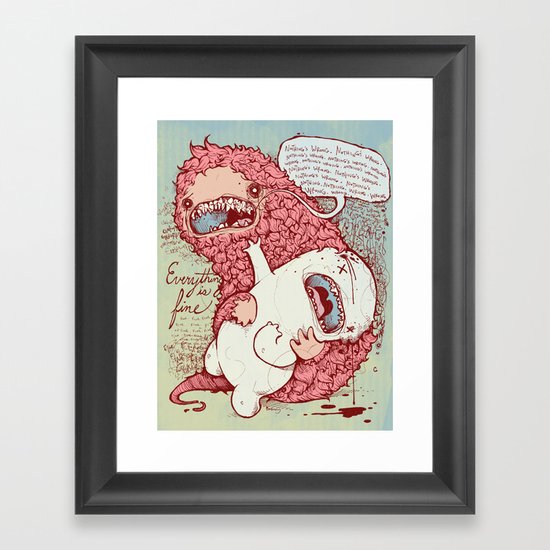 Keep telling yourself Framed Art Print