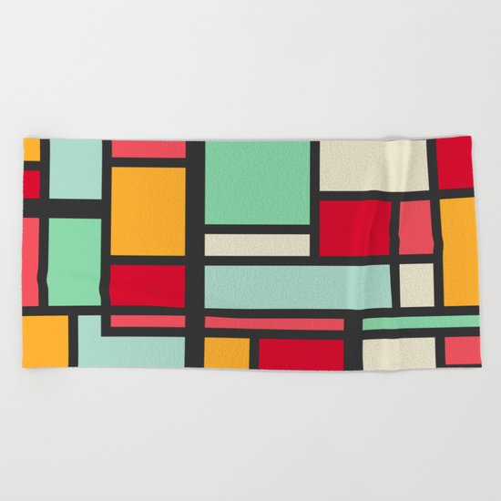 Mondrian Beach Towel