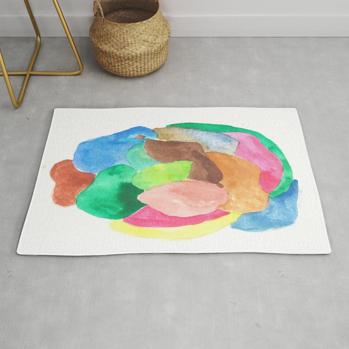 171013 Invaded Space 14 |abstract shapes art design |abstract shapes art design colour Rug