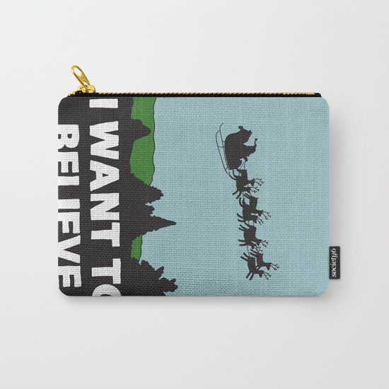 I Want To Believe (in Santa) Carry-All Pouch