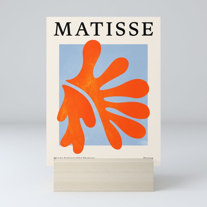 Red Coral Leaf: Matisse Paper Cutouts II Mini Art Print