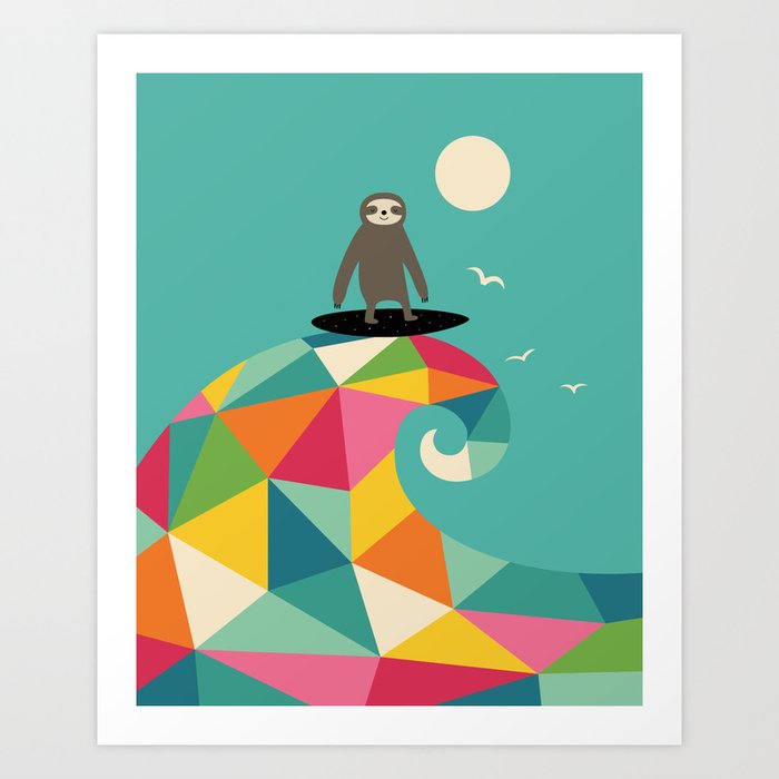 Discover the motif SURFS UP by Andy Westface as a print at TOPPOSTER