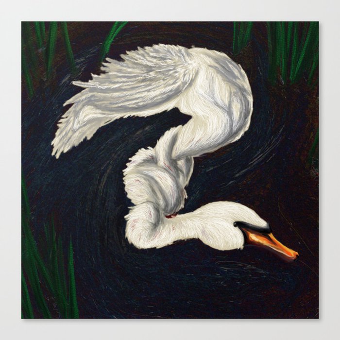 Gwen was a Swan Canvas Print