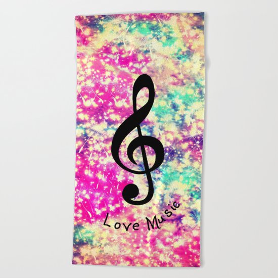 Music-294 Beach Towel
